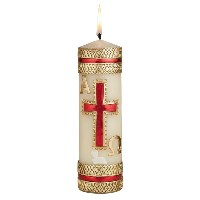 L1283 - Christ the Redeemer Family Prayer Cross Candle
