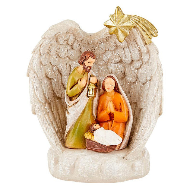 N5443- Angel Wings Nativity LED Lighted Figurine