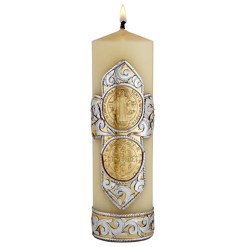 N7390 - Saint Benedict Devotional Candle