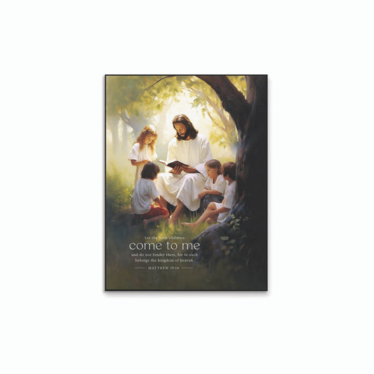 Let The Little Children Come to Me Art Print