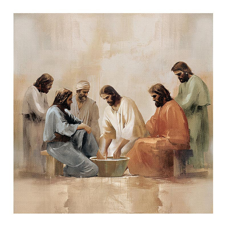 CVS0466 - Jesus Washing Canvas