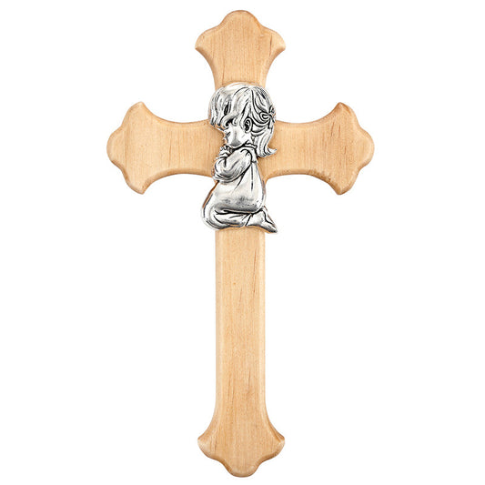 R6282 - Girl Baptism Wood Wall Cross