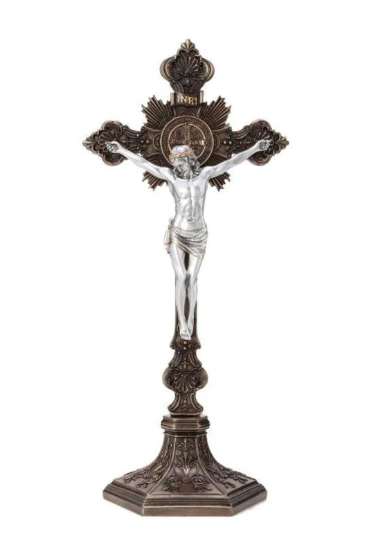 SR-77600-BS - Standing St. Benedict Crucifix