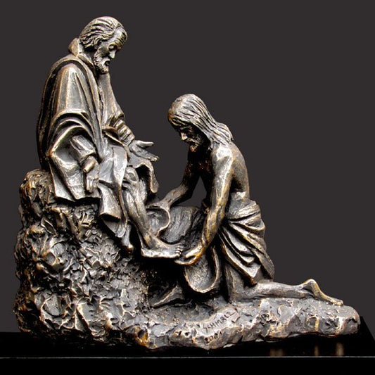 Sculpture - Christ Washing Peter's Feet